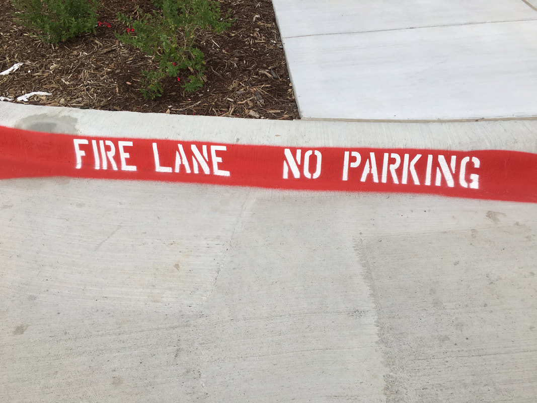 Fire Lane Striping